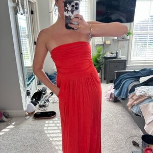 Vanilla Bay Red Strapless Sundress